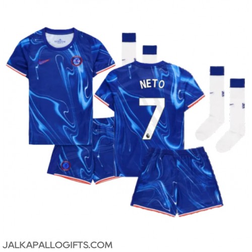 Chelsea Pedro Neto #7 Koti Peliasu Lasten 2024-25 Lyhythihainen (+ Lyhyet housut)